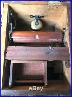 Vintage Antique Gledhill pine wooden cash till drawers register