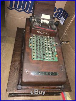 Vintage Antique McCaskey Cash Register Shop Till Fully Working