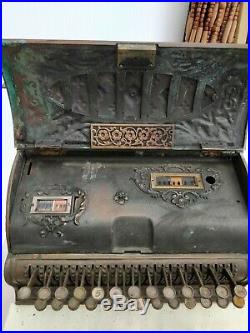 Vintage Antique National Till Cash Register Great condition despite age