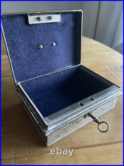 Vintage Antique Safe Cash Jewellery Till Register Strong box Industrial
