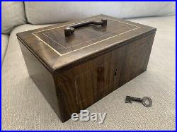 Vintage Antique Safe Cash Till Register Strongbox Industrial