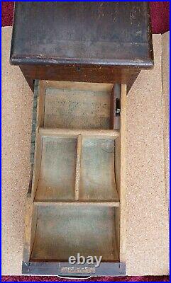 Vintage -Antique Wooden Shop Cash Drawer /Register/Till With Bell