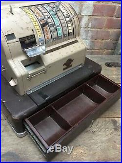 Vintage National Cash Register Shop Till NCR Arkwright Lever Crank Steampunk