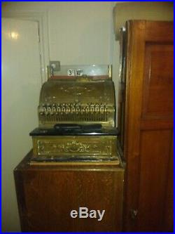 Vintage National Cash Register Till. Brass. Working order