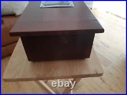 Vintage Wooden Cash Shop Till Box Register Antique With Bell