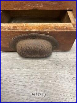 Vintage wooden shop drawer till/cash register with bell