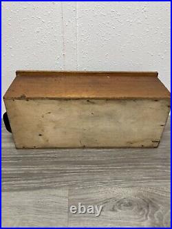 Vintage wooden shop drawer till/cash register with bell