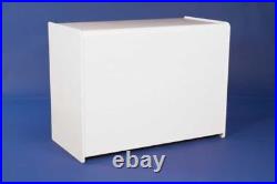 WHITE 1200mm COUNTER WITH SHELF RETAIL DISPLAY SHOP FITTINGS CASH TILL WRAP NEW