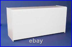 WHITE 1800mm COUNTER WITH SHELF RETAIL DISPLAY SHOP FITTINGS CASH TILL WRAP