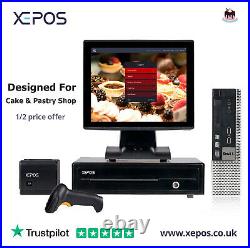 XEPOS 12in Touchscreen POS EPOS Cash Register Till System For Pastry & Cake Shop