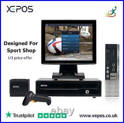 XEPOS 12in Touchscreen POS EPOS Cash Register Till System For Sport Shop